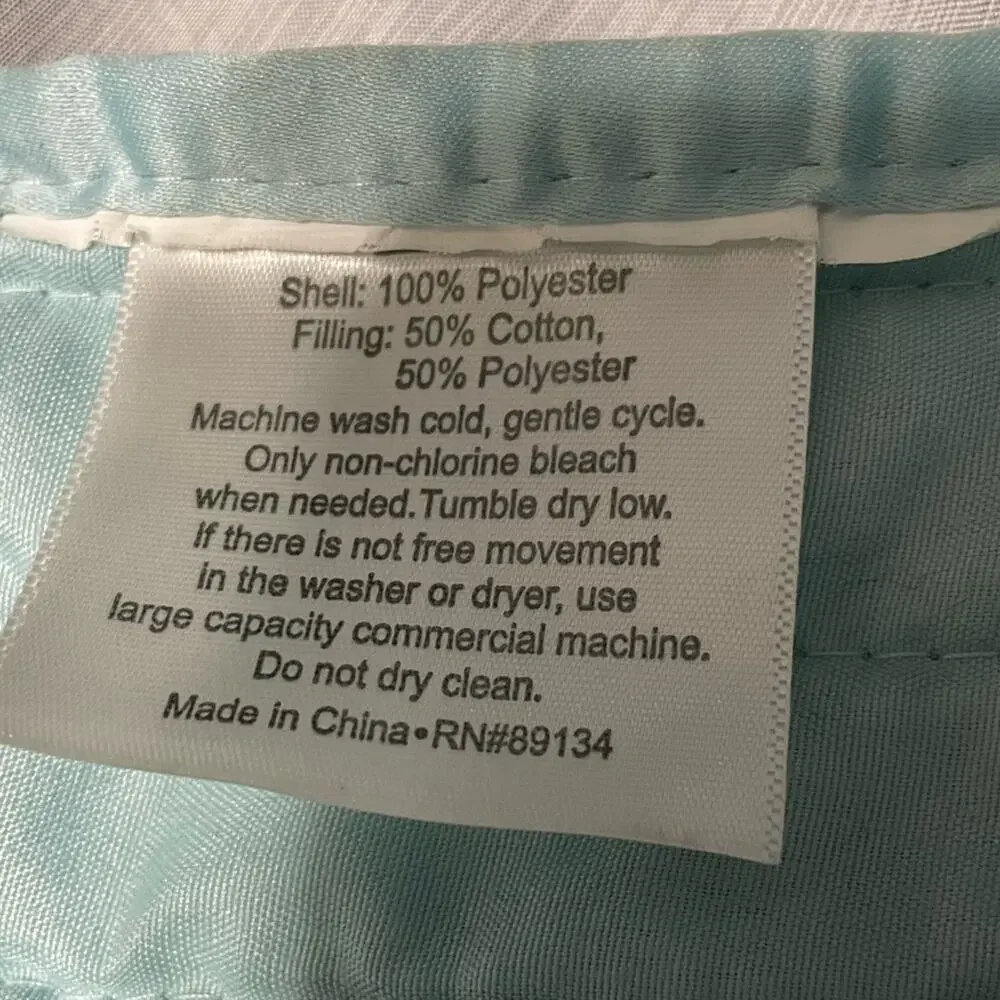 Cinderella blue satin quilted bedspread